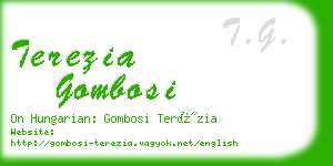 terezia gombosi business card